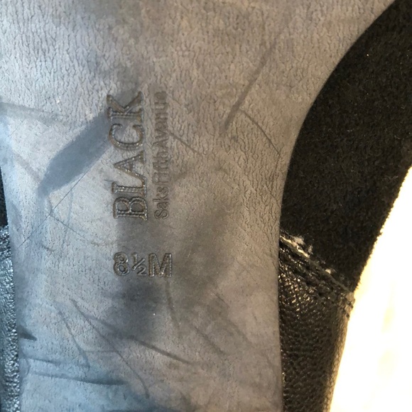BLACK Label Saks Fifth Avenue Leather Booties - Picture 5 of 8